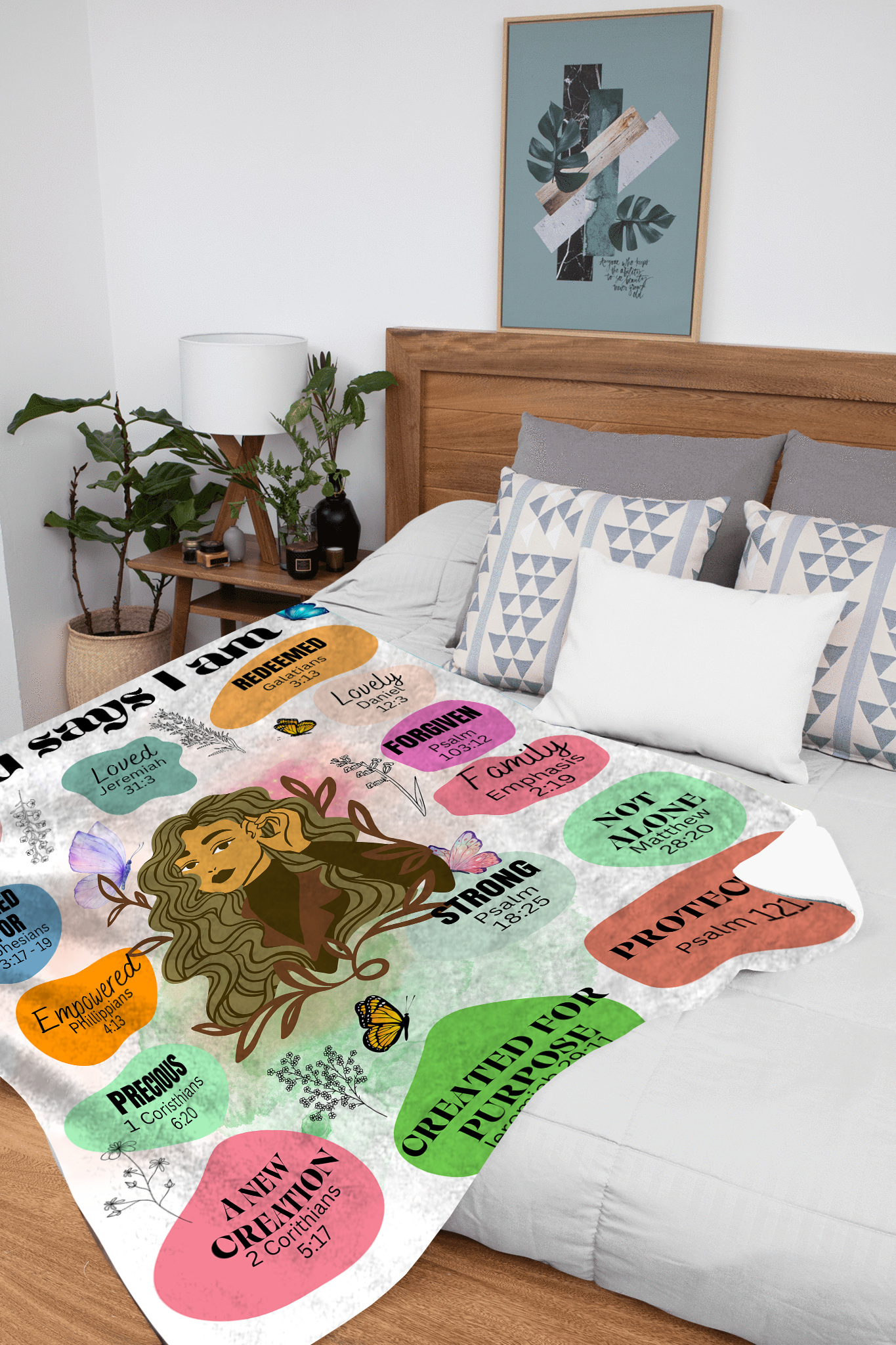 God Says I Am | Fleece Blanket