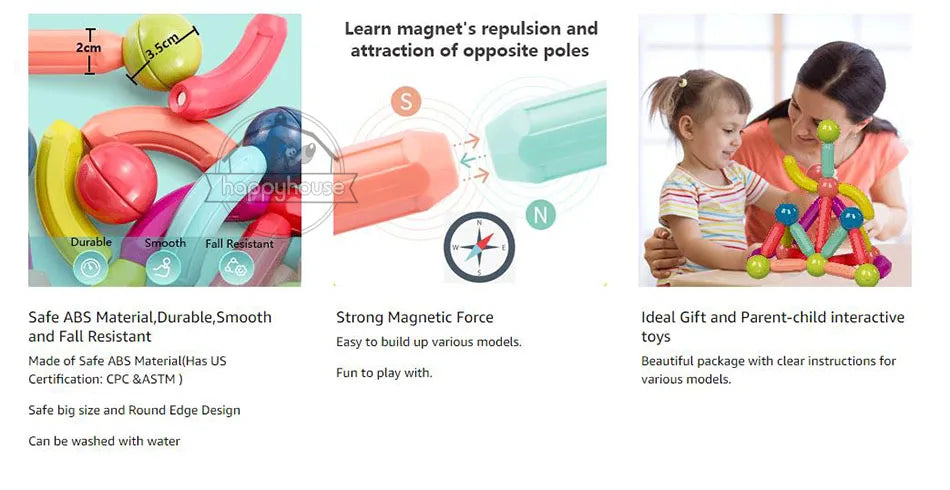STEM Magnetic Building Toys ā Educational Construction Set for Children