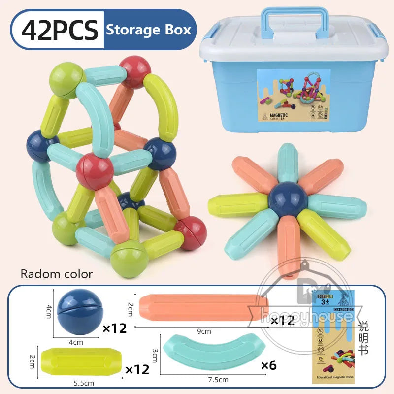 STEM Magnetic Building Toys ā Educational Construction Set for Children