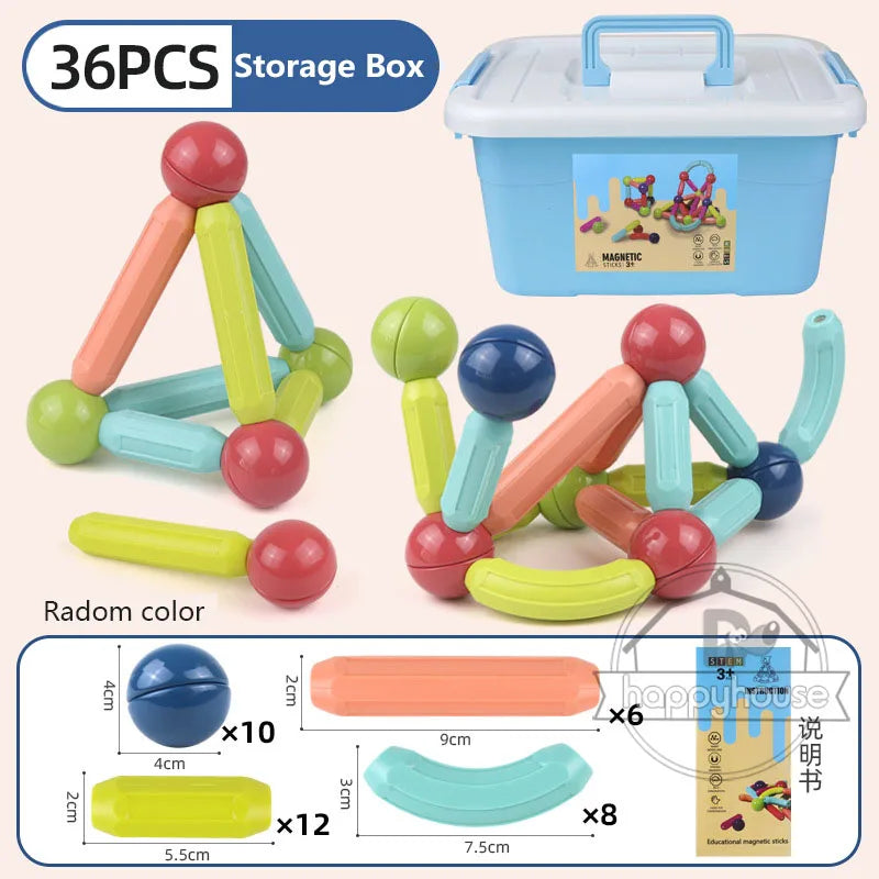 STEM Magnetic Building Toys ā Educational Construction Set for Children