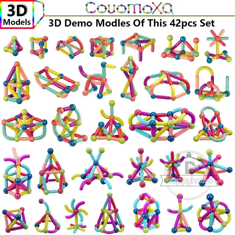 STEM Magnetic Building Toys ā Educational Construction Set for Children