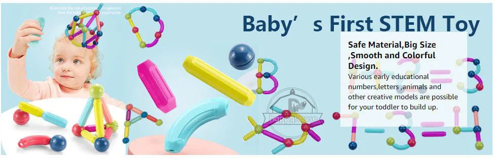 STEM Magnetic Building Toys ā Educational Construction Set for Children