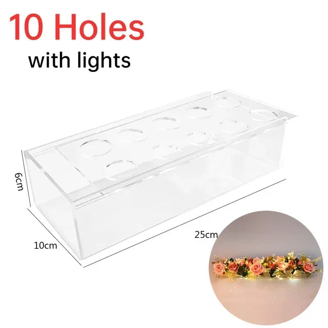 Transparent Flower Vase β Elegant Centerpiece for Dining or Events