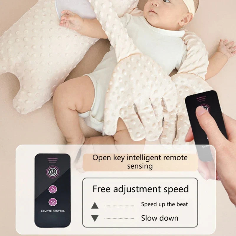 Newborn Sleep Comfort Pillow โ Pacifying Sleep Aid with Remote
