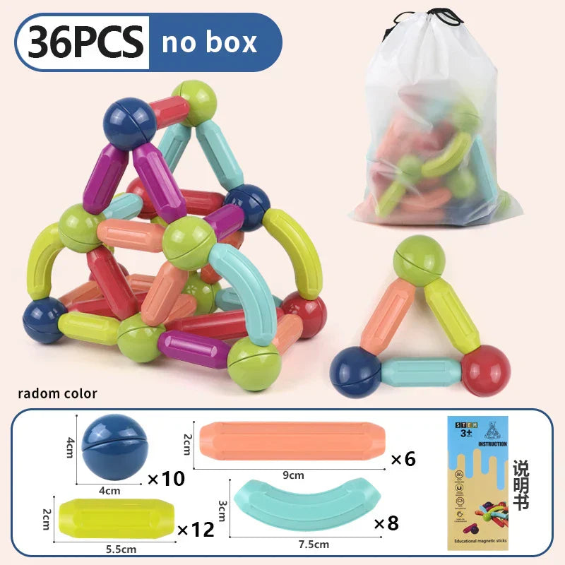 STEM Magnetic Building Toys ā Educational Construction Set for Children
