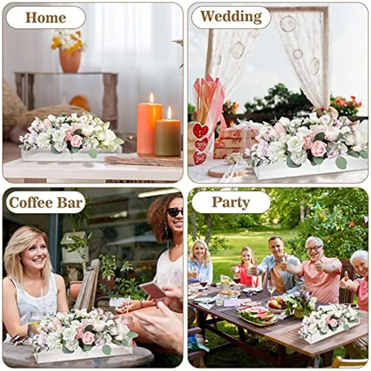 Transparent Flower Vase β Elegant Centerpiece for Dining or Events