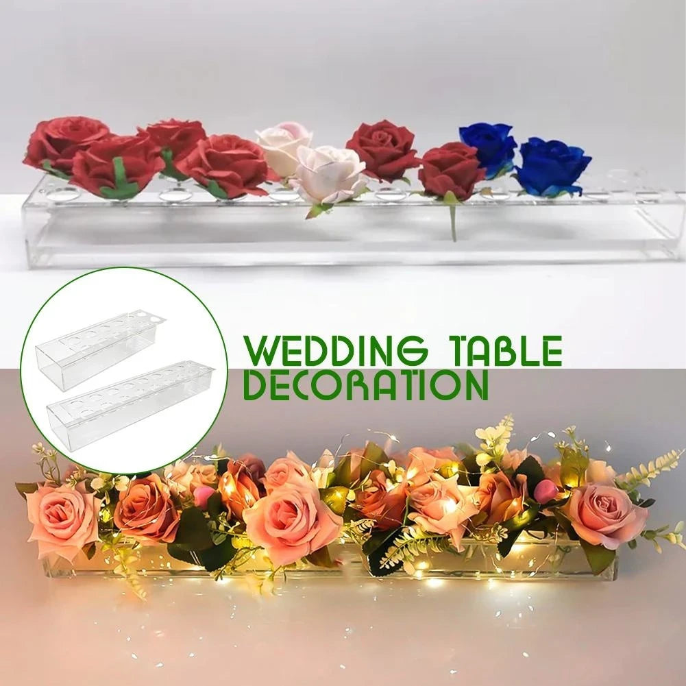 Transparent Flower Vase β Elegant Centerpiece for Dining or Events