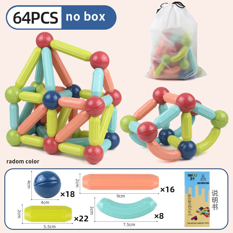 STEM Magnetic Building Toys ā Educational Construction Set for Children
