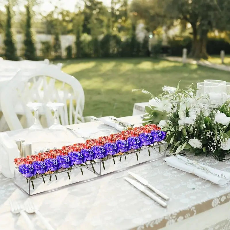 Transparent Flower Vase β Elegant Centerpiece for Dining or Events