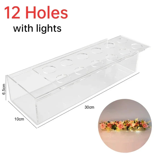 Transparent Flower Vase β Elegant Centerpiece for Dining or Events