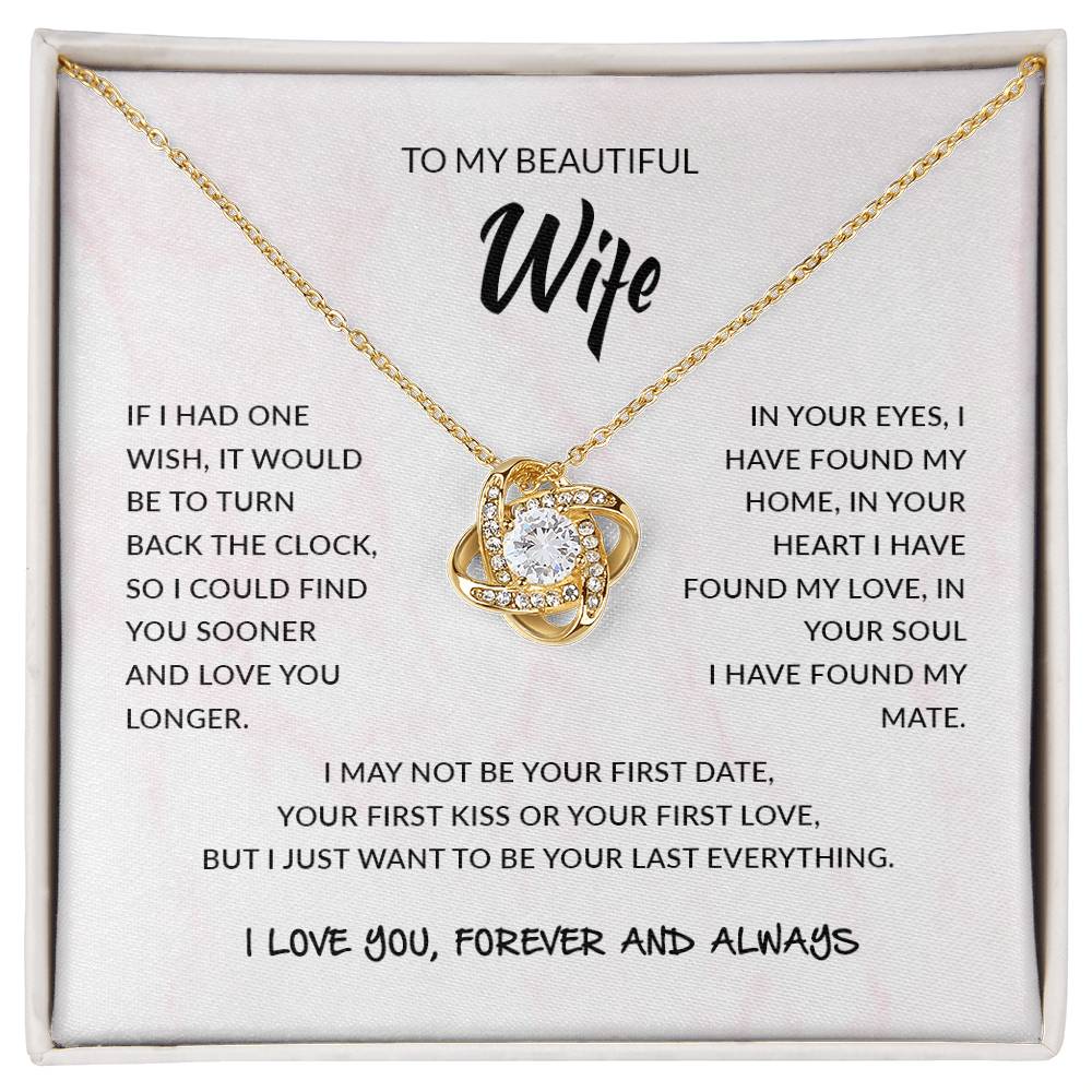 To My Wife | Love Knot Necklace