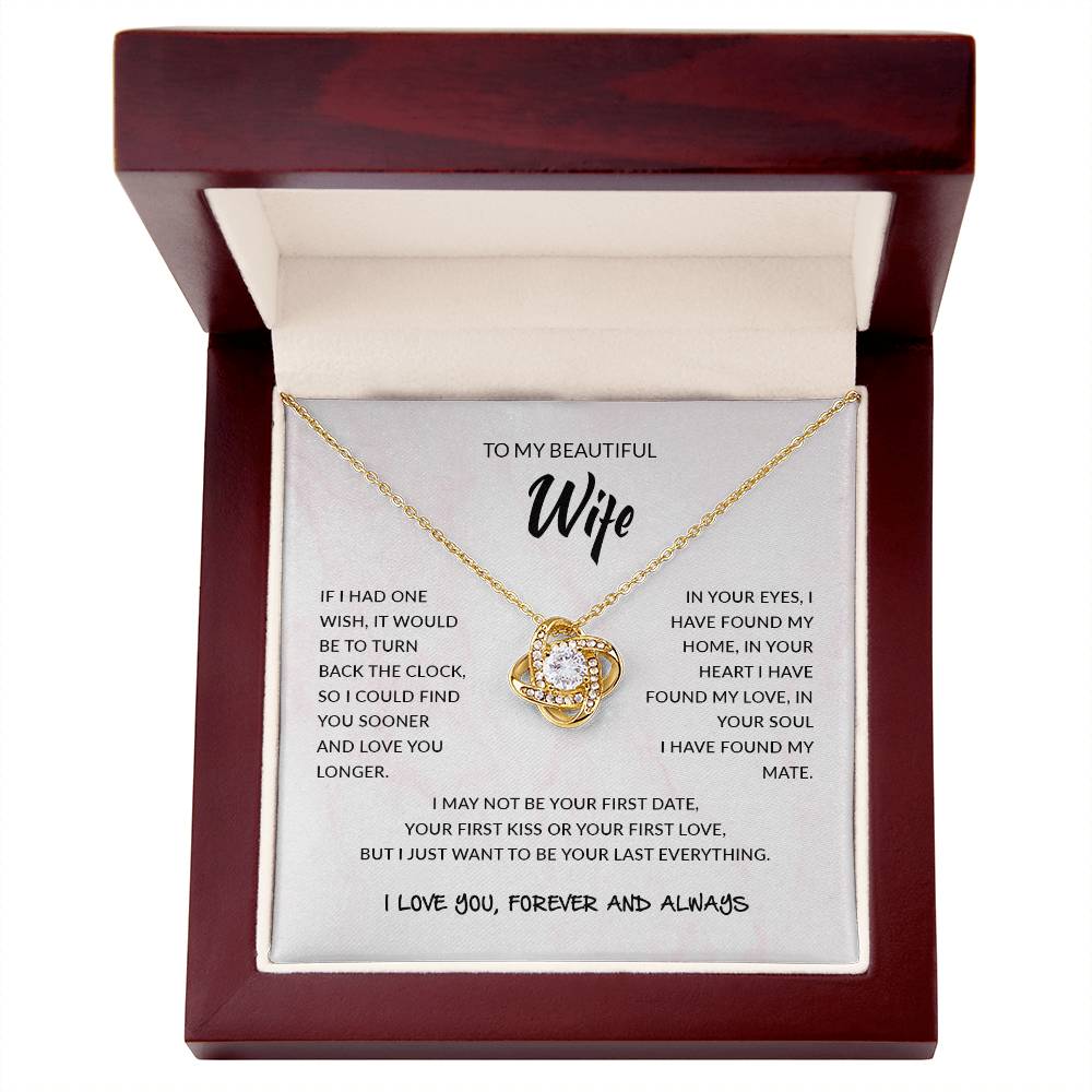 To My Wife | Love Knot Necklace