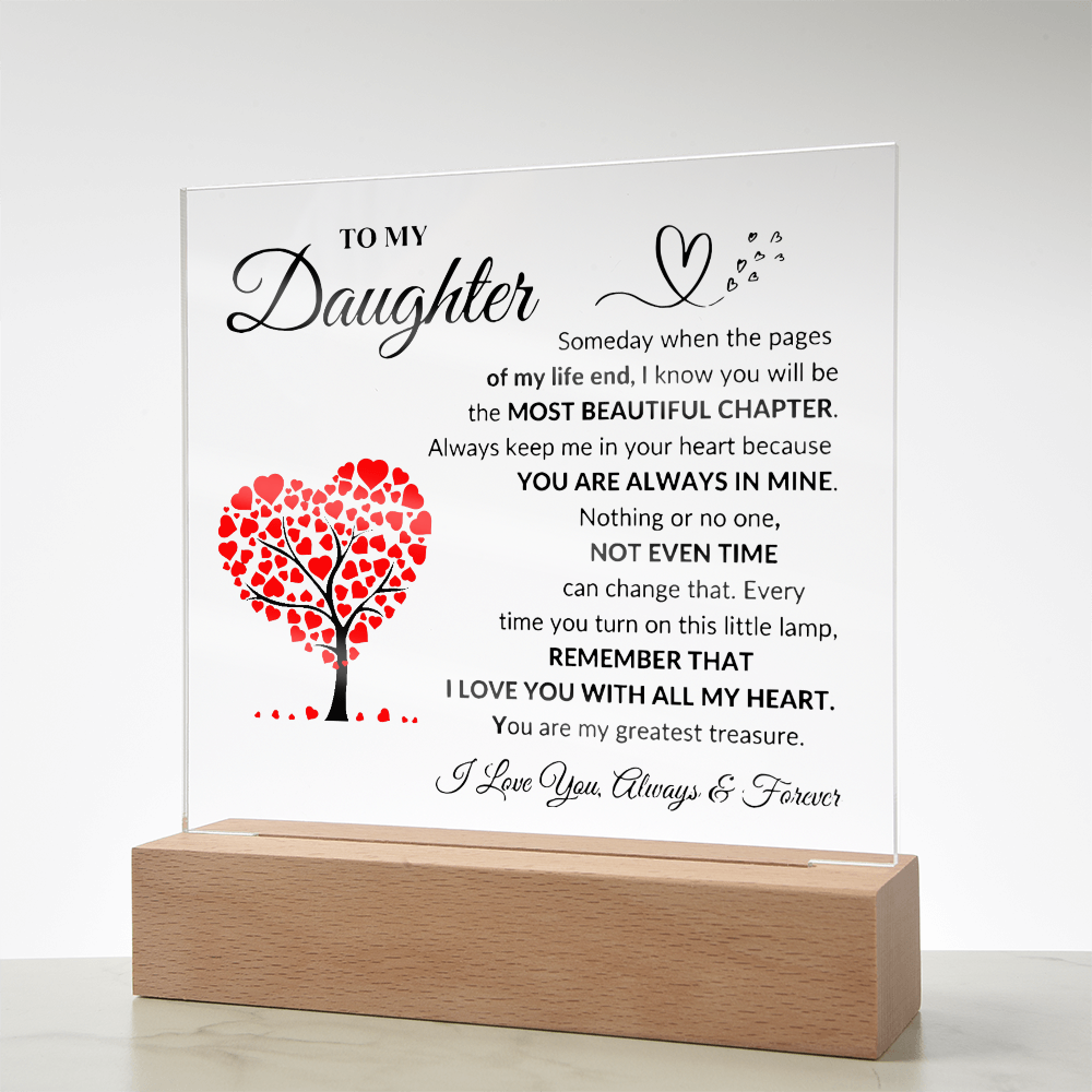 To My Daughter | Printed Square Acrylic