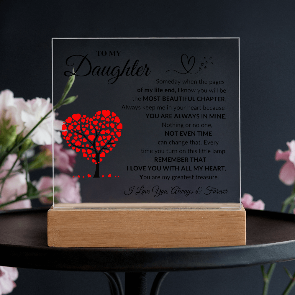 To My Daughter | Printed Square Acrylic