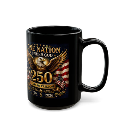 250th Anniversary Eagle Flag Mug — One Nation Under God 1776–2026