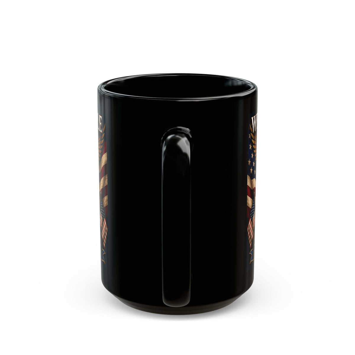 We The People 250th Anniversary Black Coffee Mug – Patriotic Eagle & American Flag 1776–2026