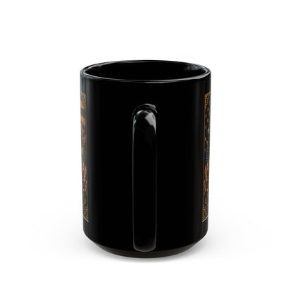 250th Anniversary Patriotic Black Mug — "Land of the Free" USA Flag & Eagle Coffee Cup