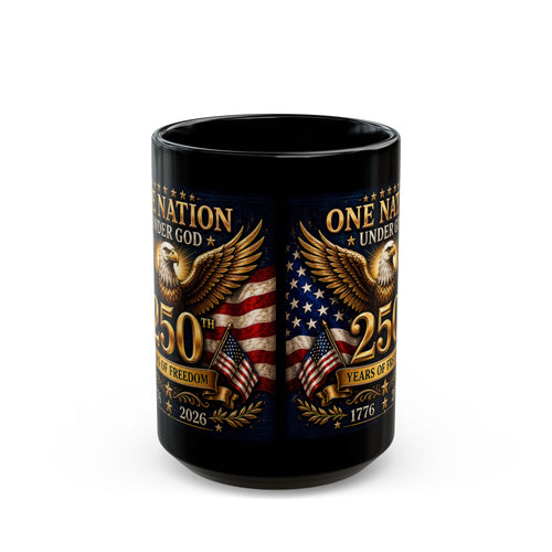 250th Anniversary Eagle Flag Mug — One Nation Under God 1776–2026