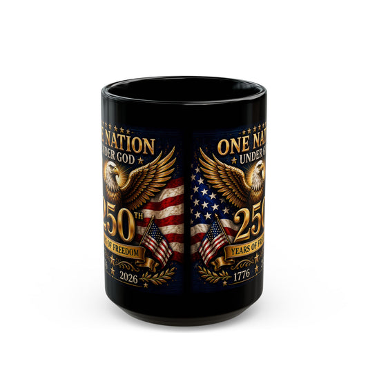 250th Anniversary Eagle Flag Mug — One Nation Under God 1776–2026