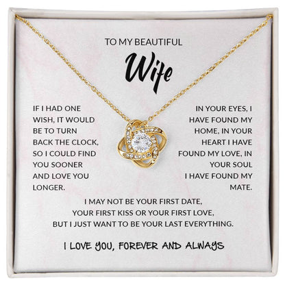To My Wife | Love Knot Necklace