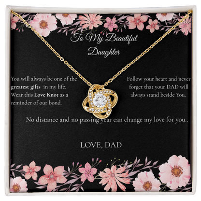 Dad to Daughter - Love Knot Necklace