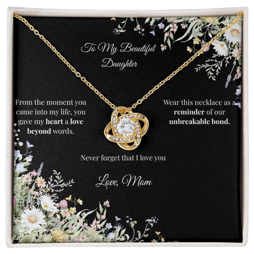 Mom to Daughter - Love Knot Necklace