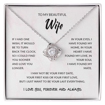 To My Wife | Love Knot Necklace