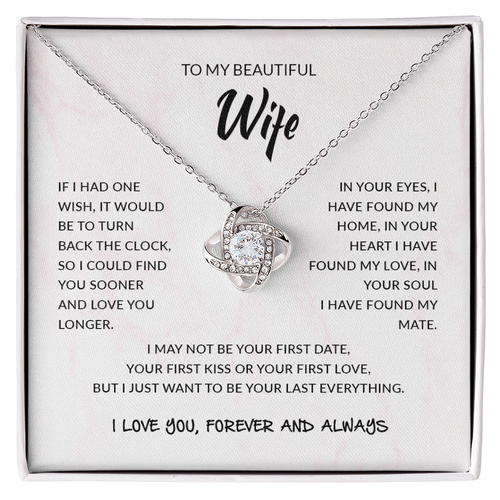 To My Wife | Love Knot Necklace