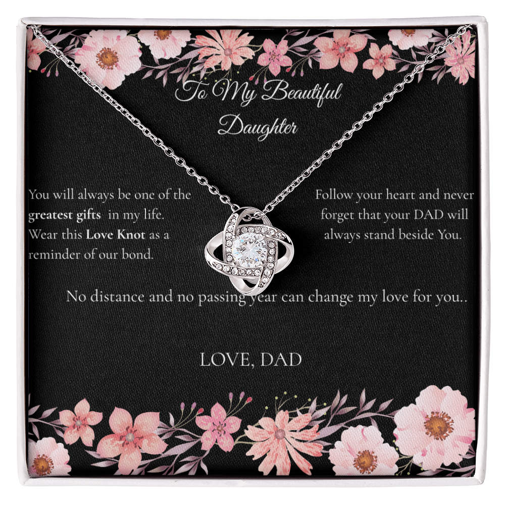 Dad to Daughter - Love Knot Necklace