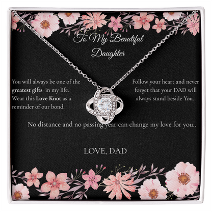 Dad to Daughter - Love Knot Necklace