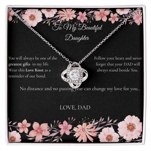 Dad to Daughter - Love Knot Necklace