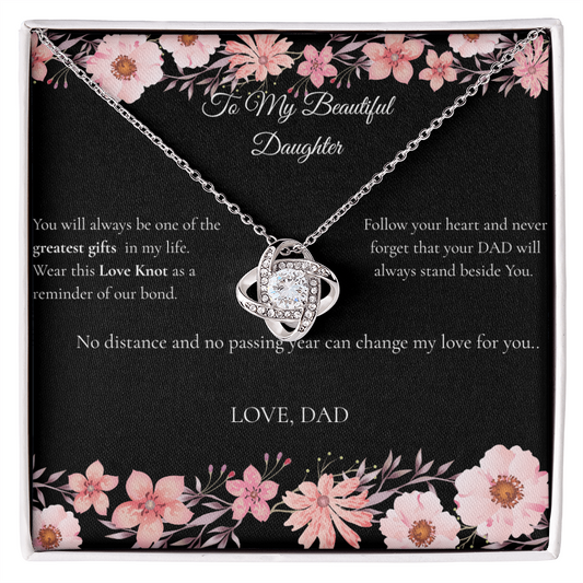 Dad to Daughter - Love Knot Necklace