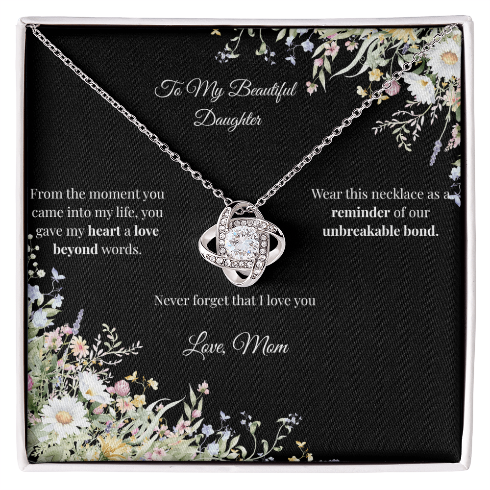 Mom to Daughter - Love Knot Necklace