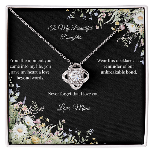 Mom to Daughter - Love Knot Necklace