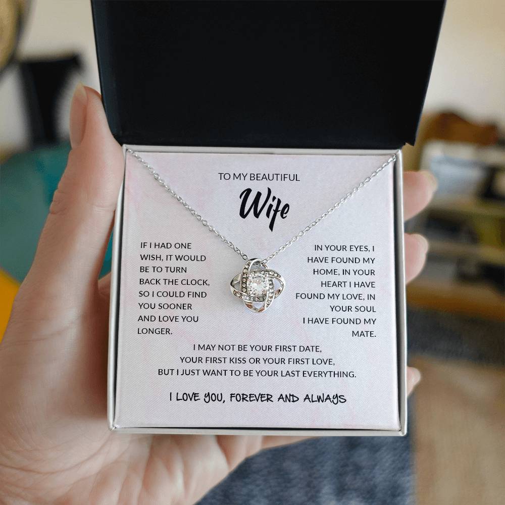 To My Wife | Love Knot Necklace