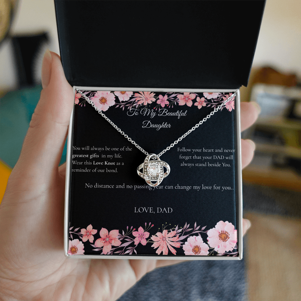 Dad to Daughter - Love Knot Necklace