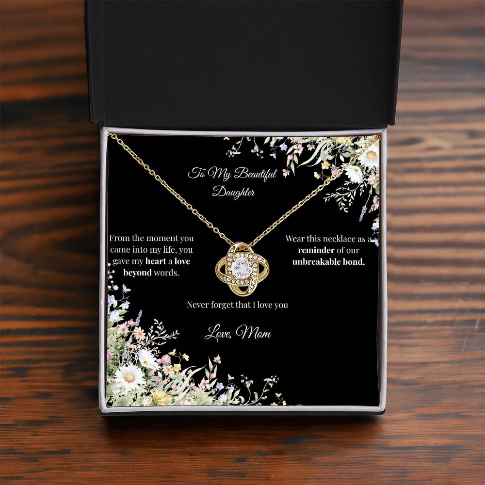 Mom to Daughter - Love Knot Necklace