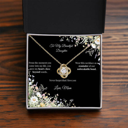 Mom to Daughter - Love Knot Necklace