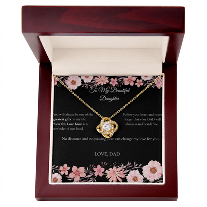Dad to Daughter - Love Knot Necklace