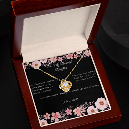 Dad to Daughter - Love Knot Necklace