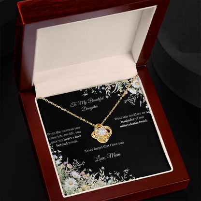 Mom to Daughter - Love Knot Necklace