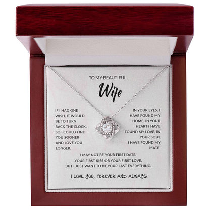To My Wife | Love Knot Necklace