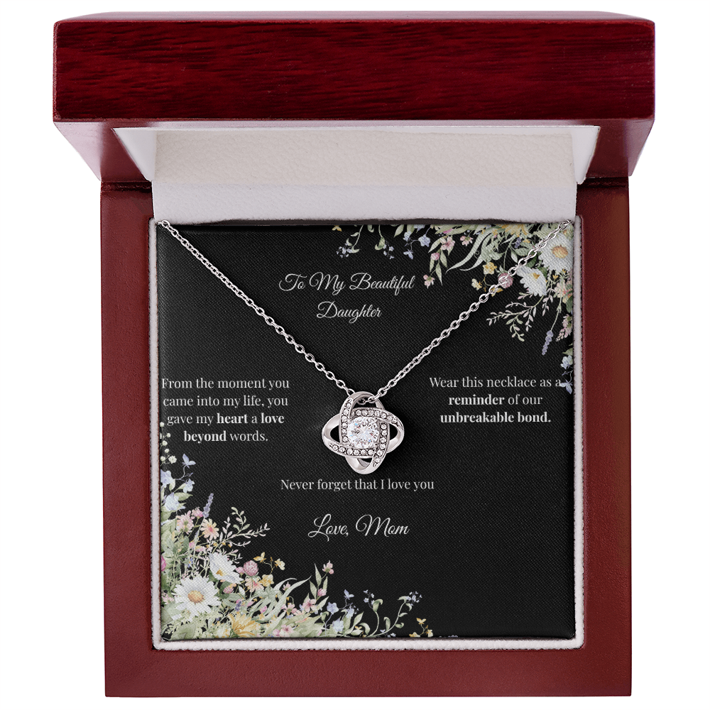 Mom to Daughter - Love Knot Necklace