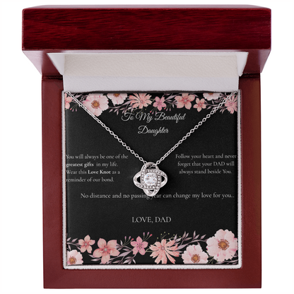 Dad to Daughter - Love Knot Necklace