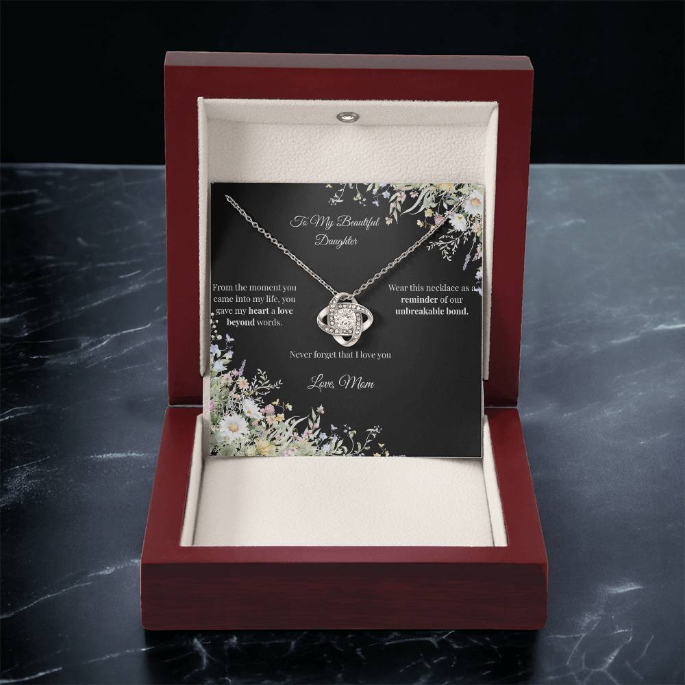 Mom to Daughter - Love Knot Necklace