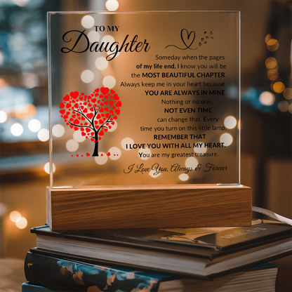 To My Daughter | Printed Square Acrylic