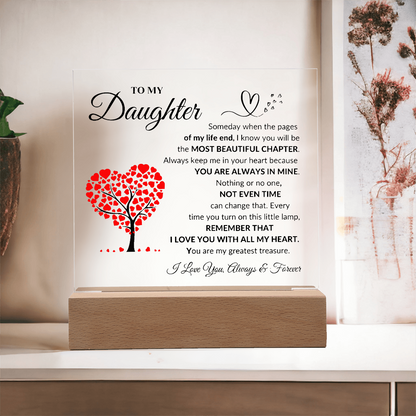 To My Daughter | Printed Square Acrylic