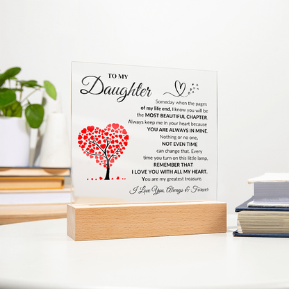 To My Daughter | Printed Square Acrylic