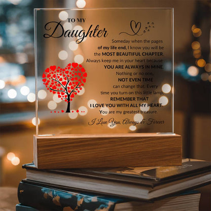 To My Daughter | Printed Square Acrylic